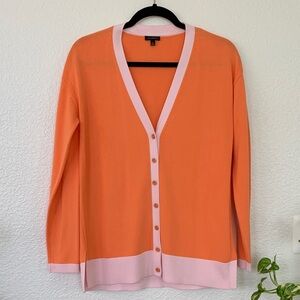 Talbots Orange and Pink Cardigan Size S-M
